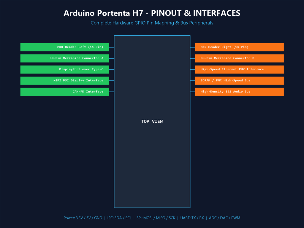 Arduino Portenta H7 - Pinout & Interfaces