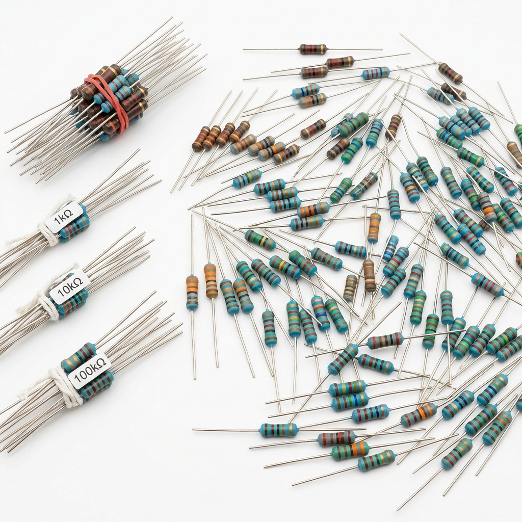 1MΩ 1/4W Carbon Film Resistor (100 pcs)