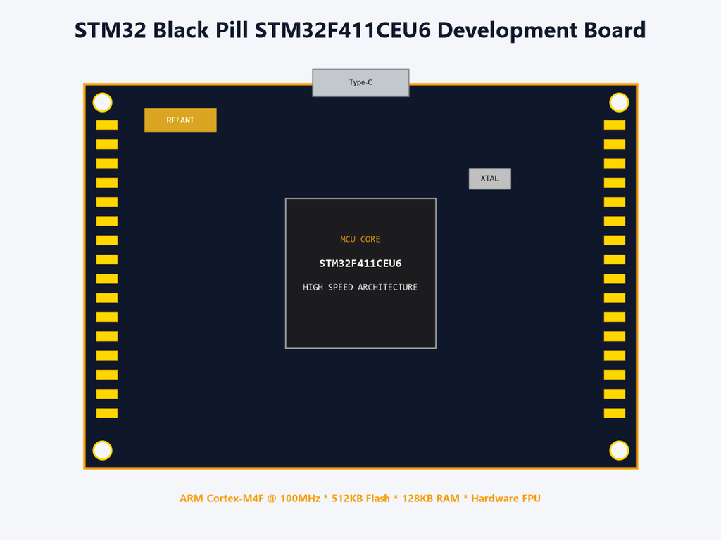 STM32 Black Pill STM32F411CEU6 Development Board