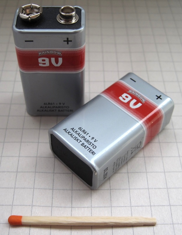 9V 6F22 Heavy-Duty Carbon Zinc Transistor Battery (Pack of 2)